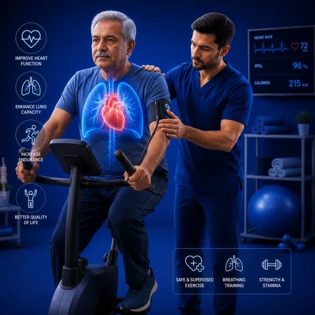 Illustration for Chest Physiotherapy in Mira Road: Cardio-Pulmonary Rehabilitation Explained